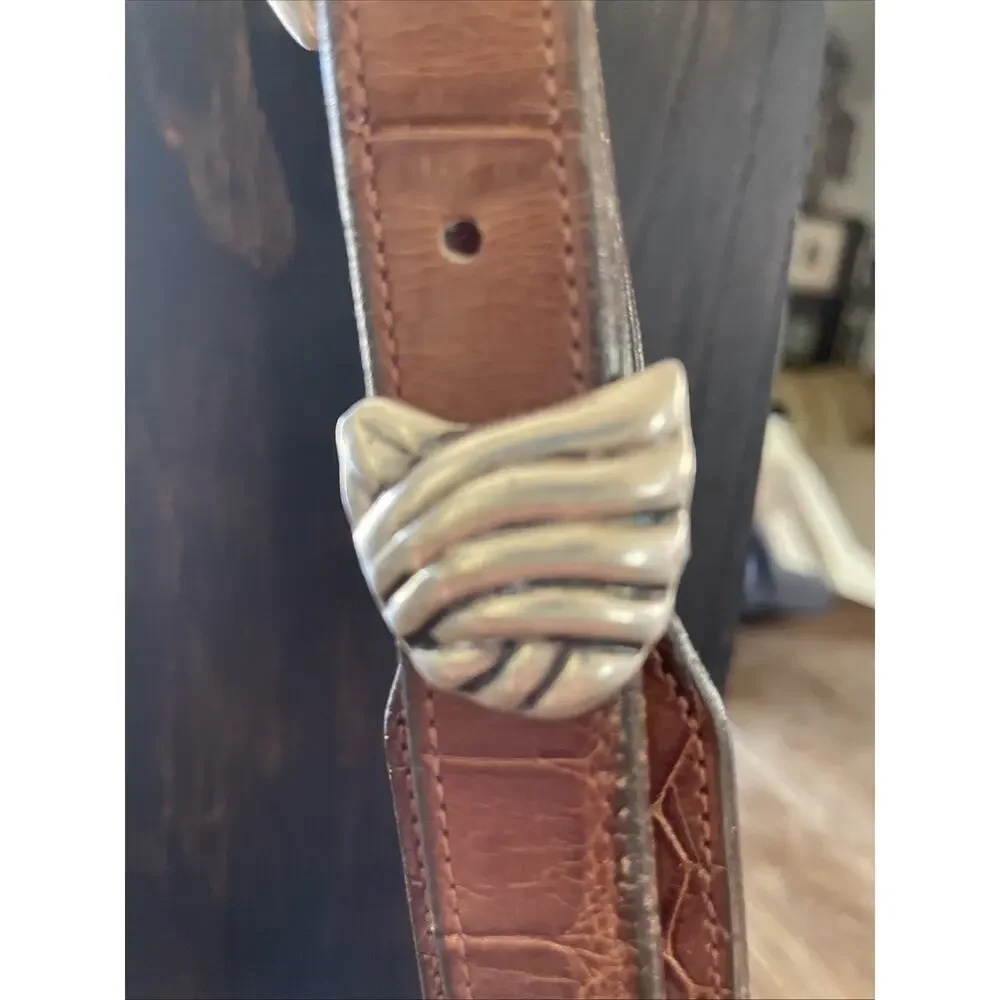 Sterling Silver 925 Ranger Set And Belt Made In Mexico 45” To 49” Waist
